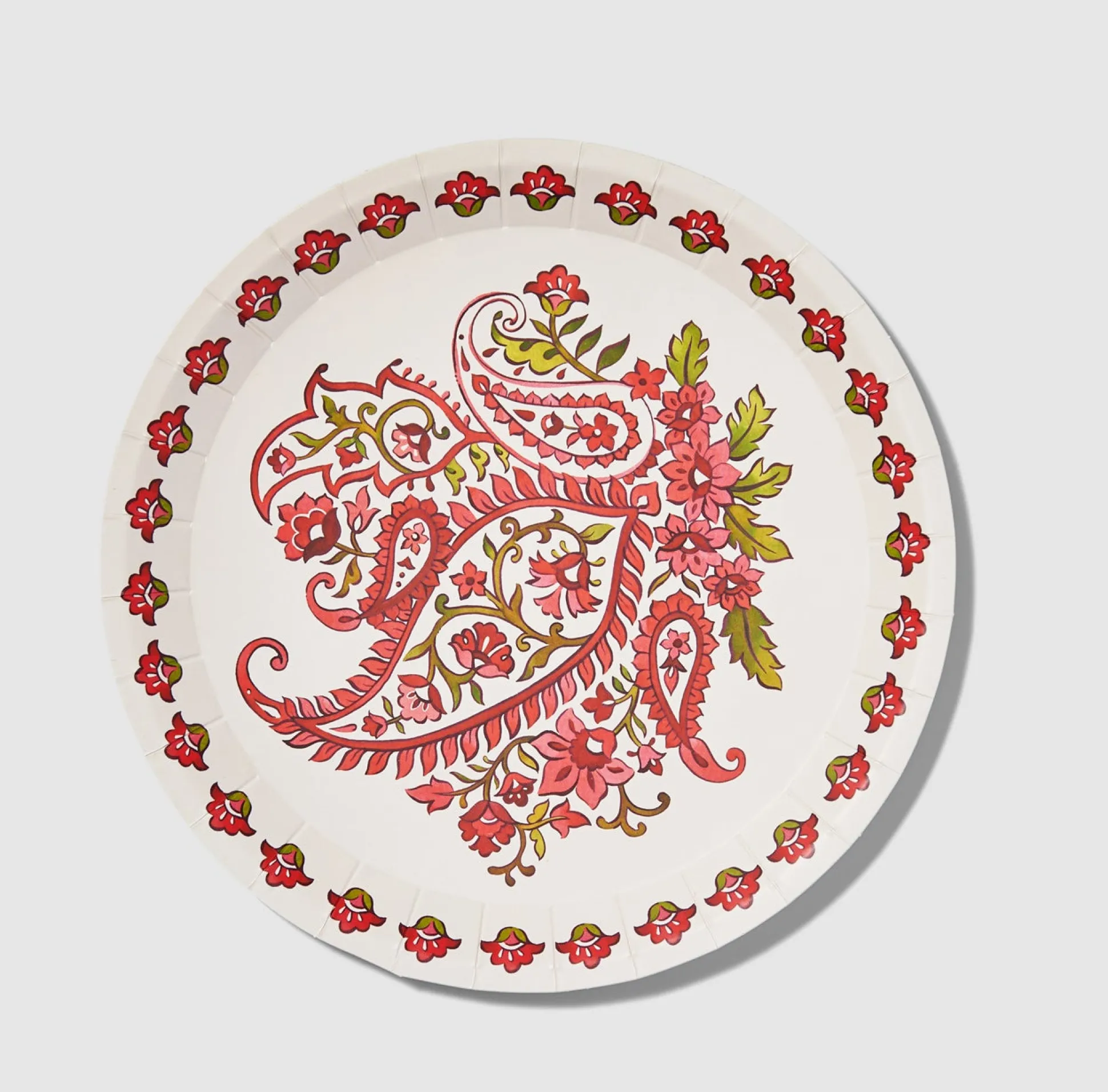 Festive Paisley Small Plates (10 per pack)
