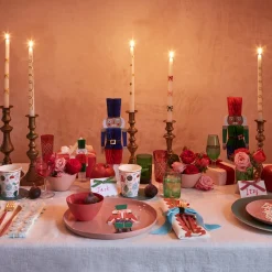 Festive Pattern Cups, Set of 8