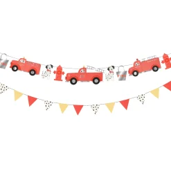 6' Fire Truck Garland