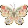 Floral Butterfly Plates, Pack of 8