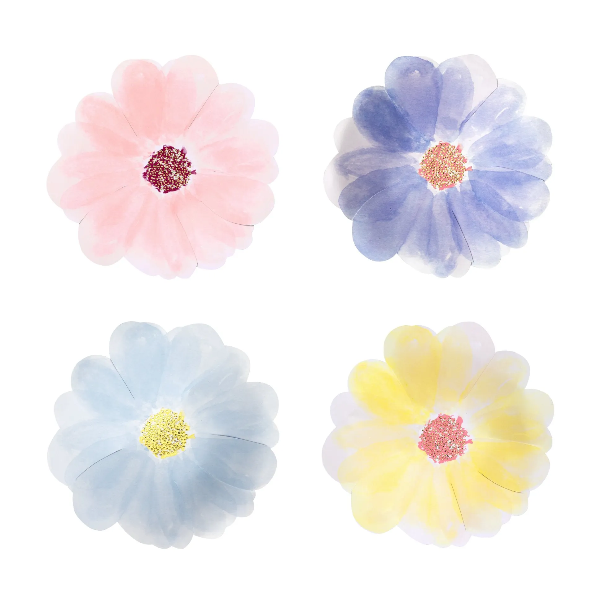 Flower Garden Small Plates, Assorted Set of 8