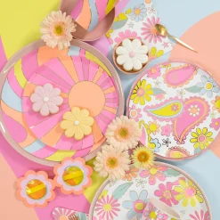 Flower Power Cups (x 8)