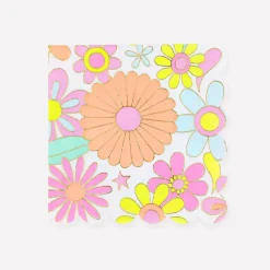 Flower Power Large Napkins (x 16)