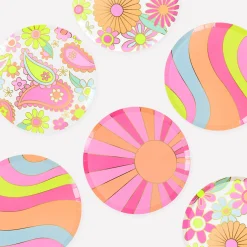 Flower Power Side Plates (x 8)