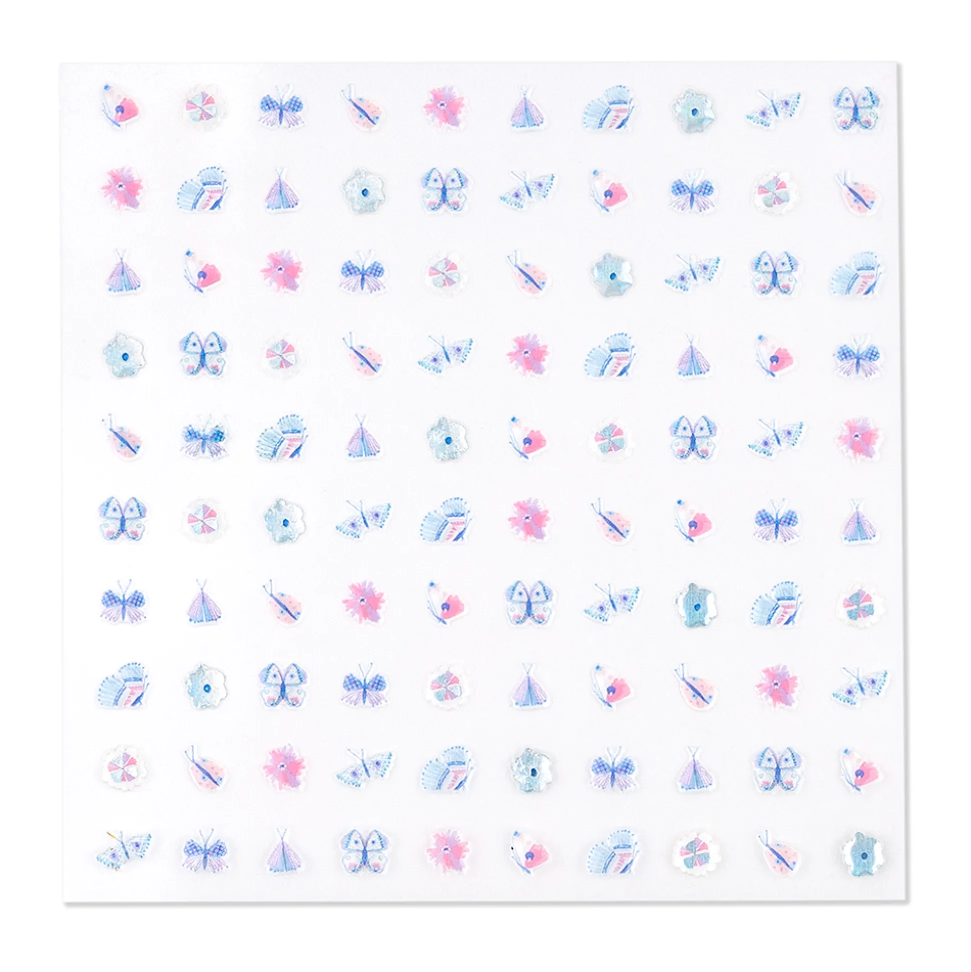 Flutter Nail Stickers, Pack of 100