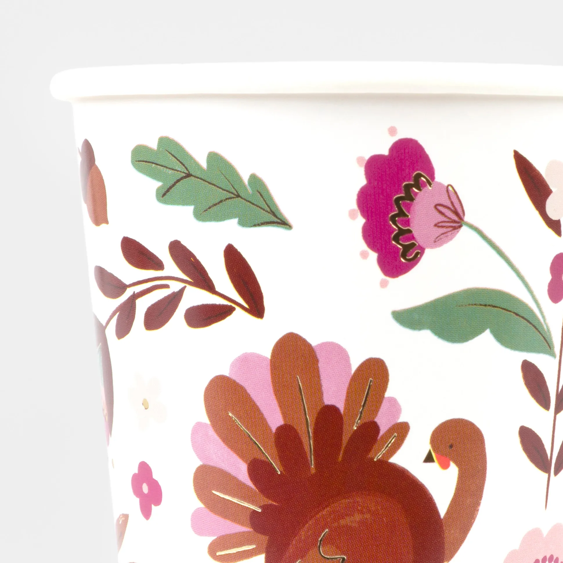 Folk Fall Cups, Pack of 8