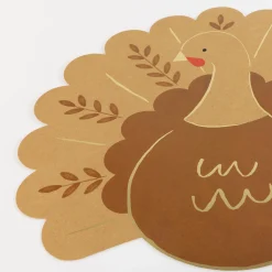 Folk Turkey Paper Placemats