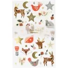 Folk Woodland Tattoo Sheet, 2 Sheets