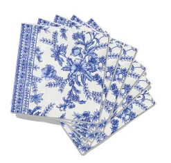 French Toile Cocktail Napkins (25 per pack)