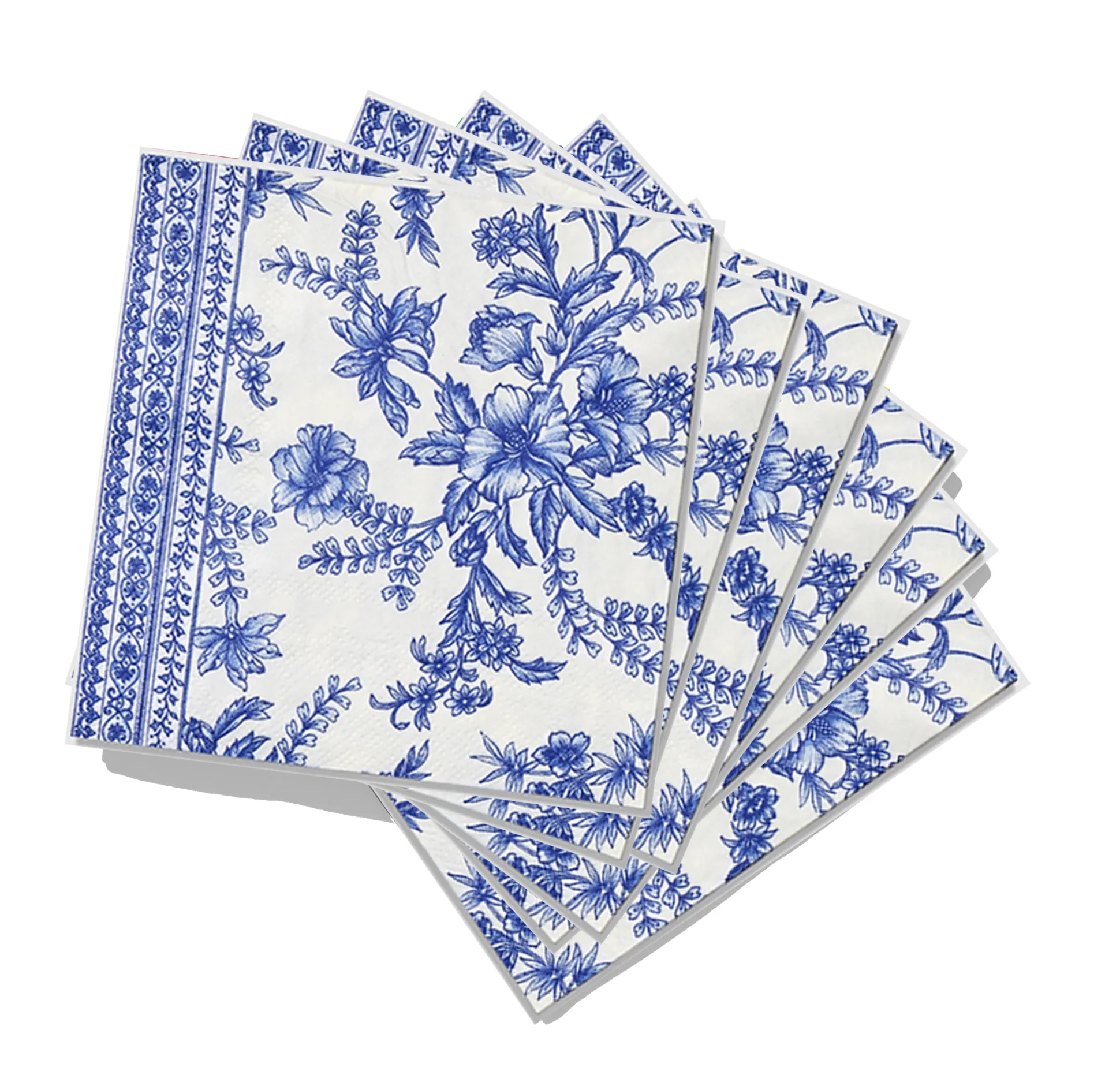 French Toile Cocktail Napkins (25 per pack)