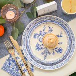 French Toile Large Plates (10 per pack)
