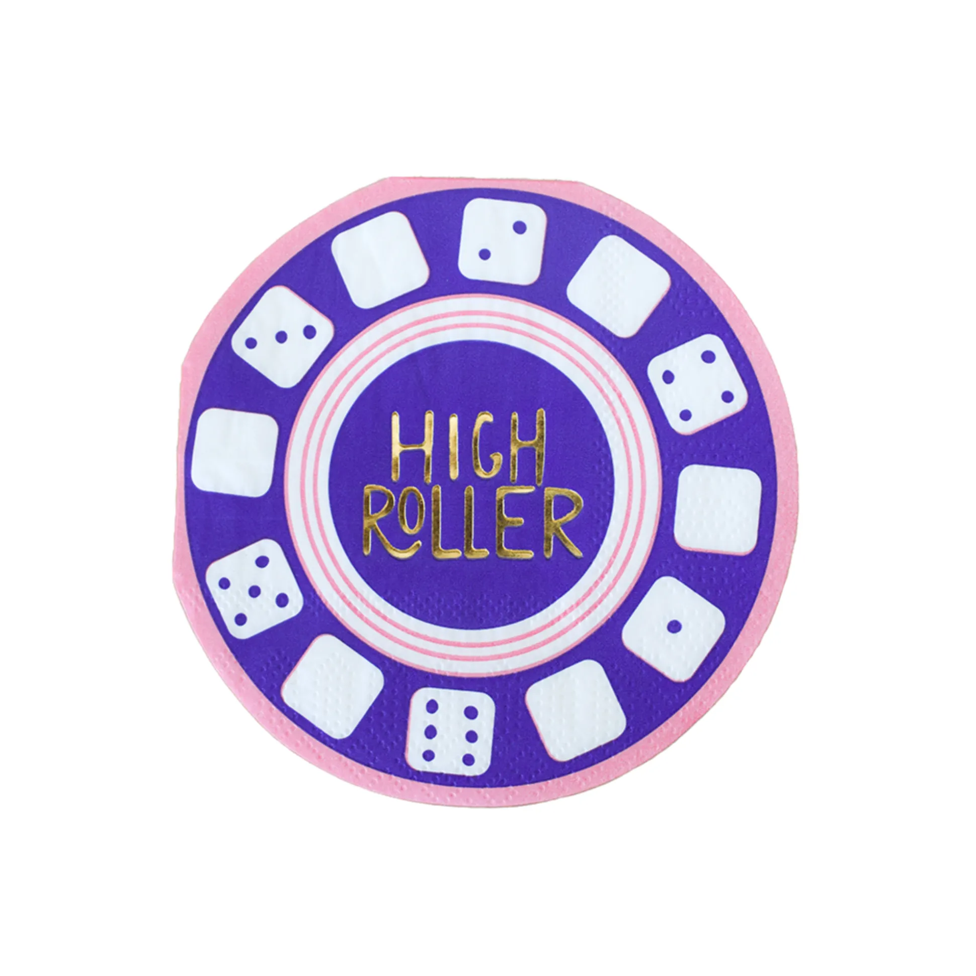 Game Night High Roller Cocktail Napkins, Set of 16