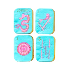 Game Night Mahjong Tile Guest Napkins, Set of 16