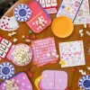 Game Night Pattern Dinner Plates, Set of 8