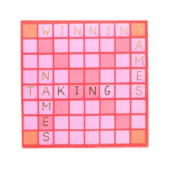 Game Night Scrabble Large Napkins, Set of 16