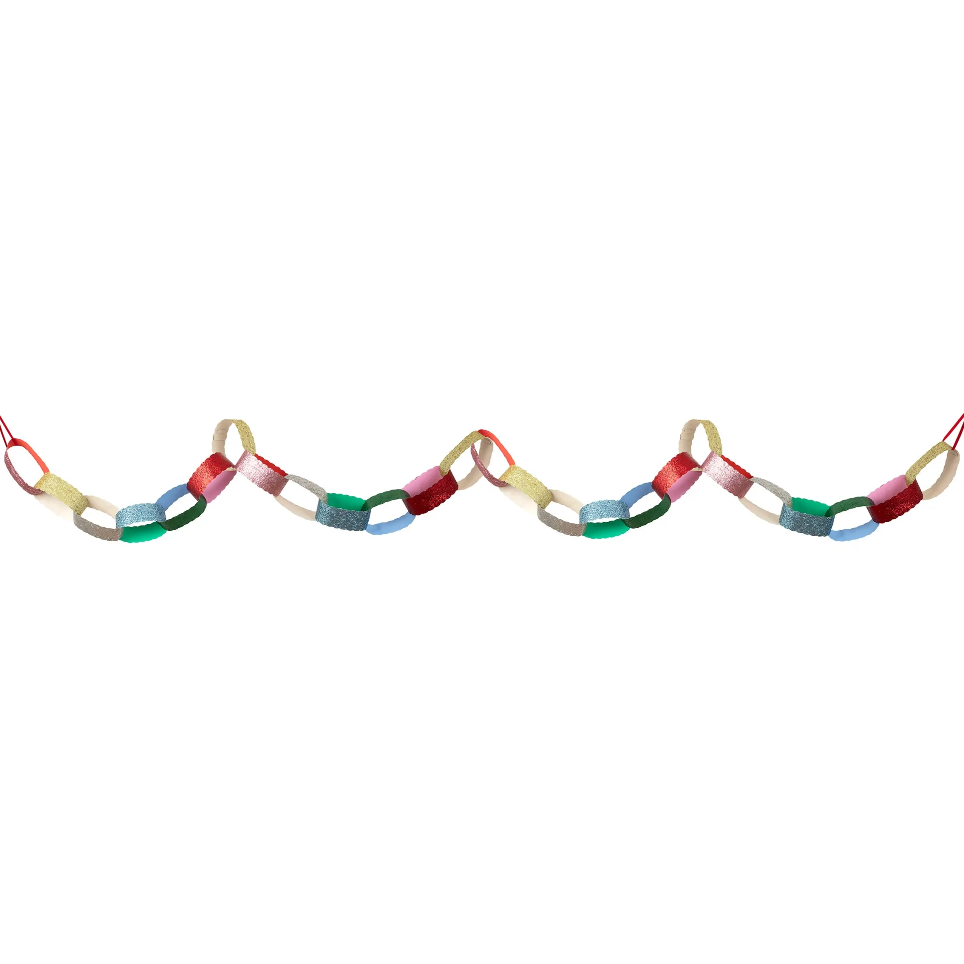 Giant Glitter Paper Chains