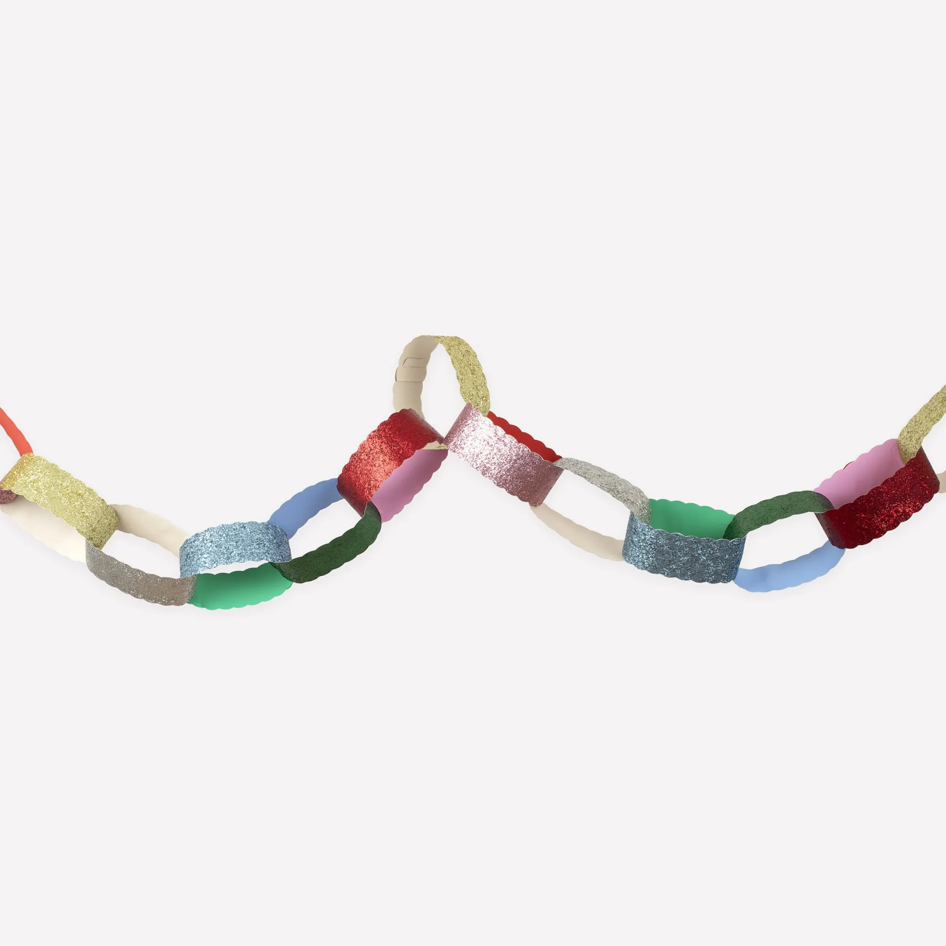 Giant Glitter Paper Chains