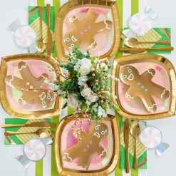 Gingerbread Men Dessert Plates, Set of 8