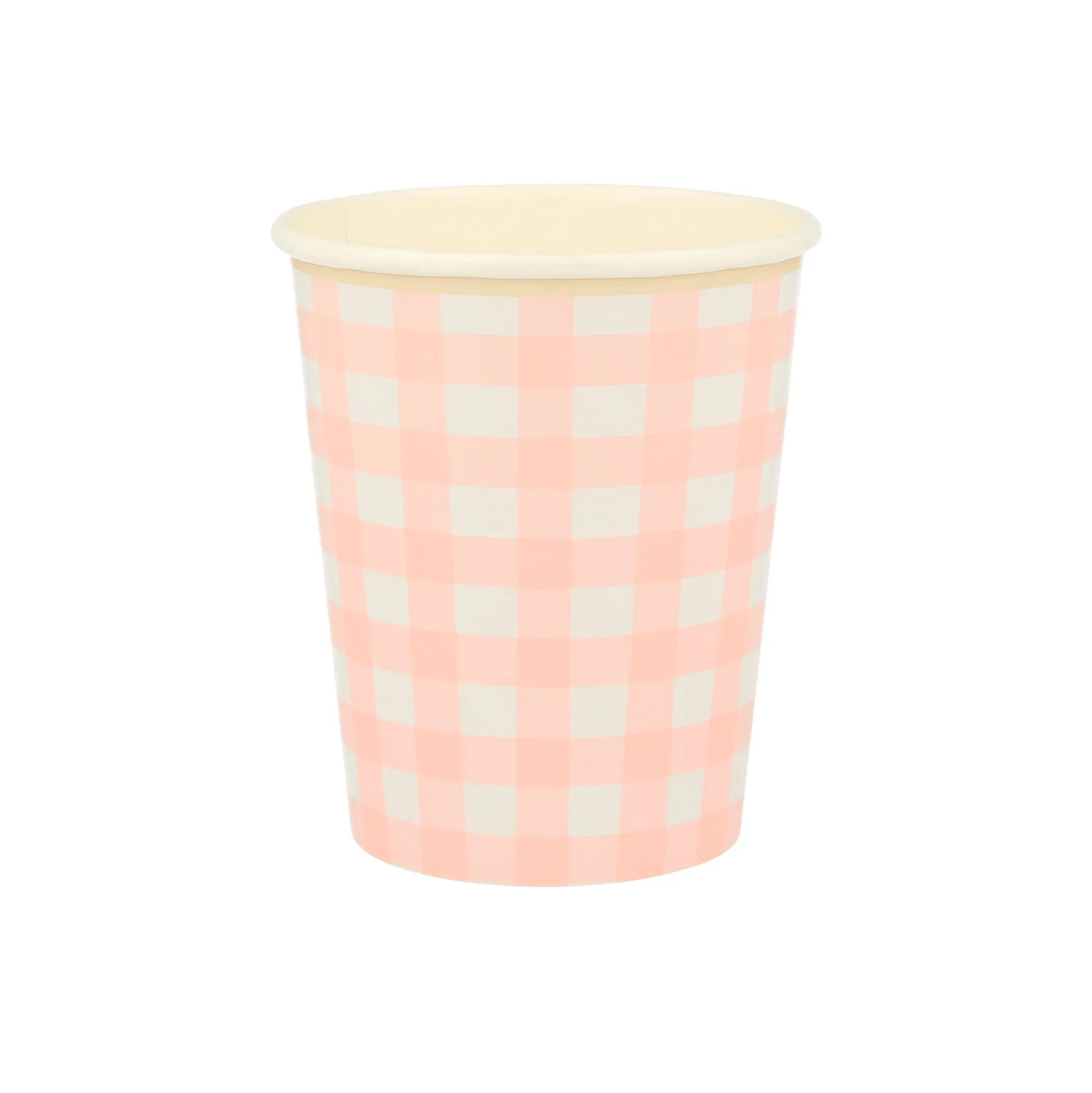Gingham Cups, Pack of 12