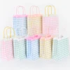 Gingham Fringe Party Bags (x 8)