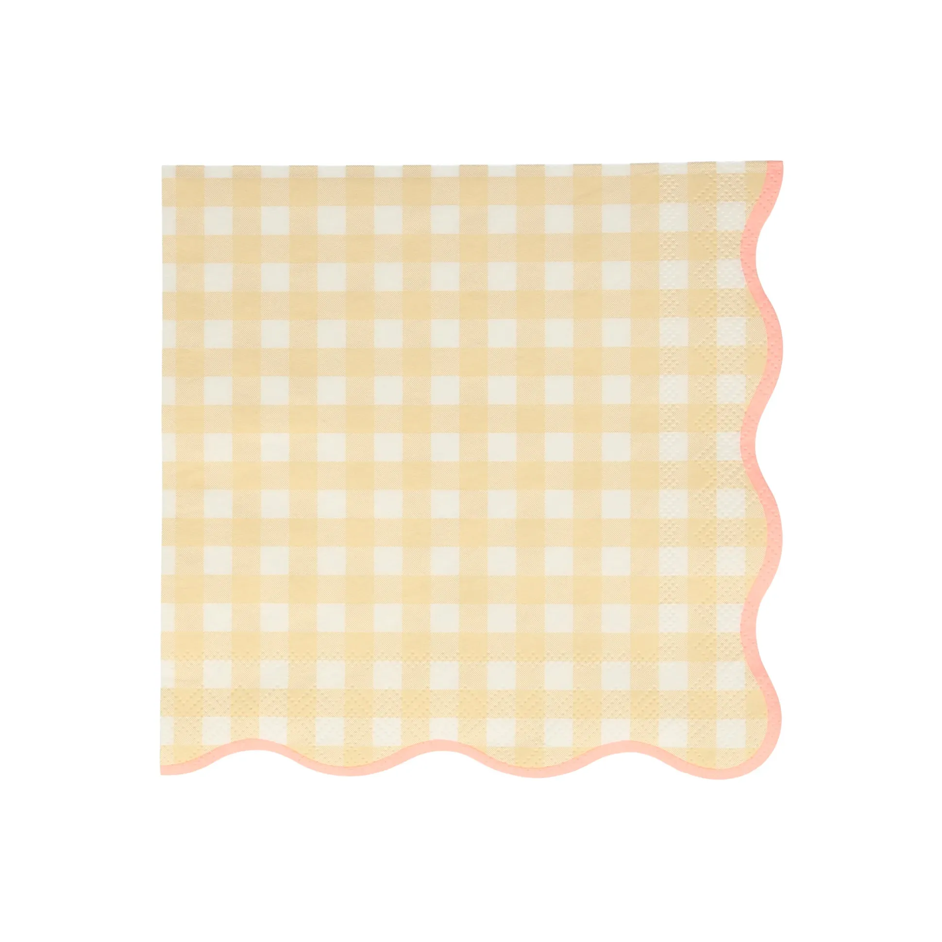 Gingham Large Napkins, Assorted Pack of 20