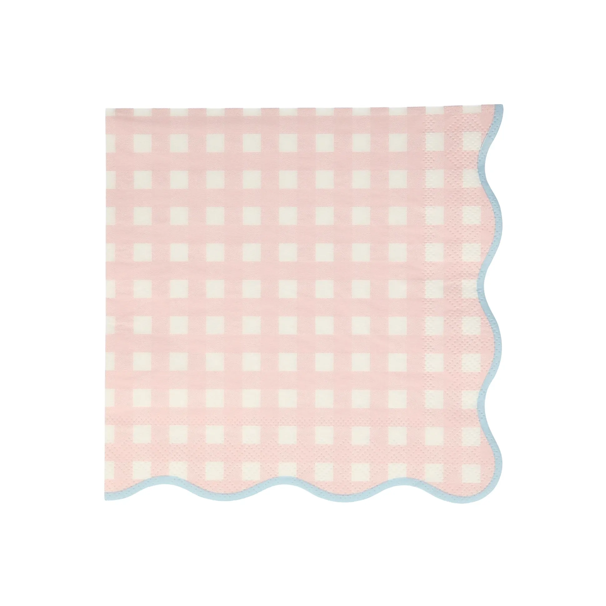 Gingham Large Napkins, Assorted Pack of 20