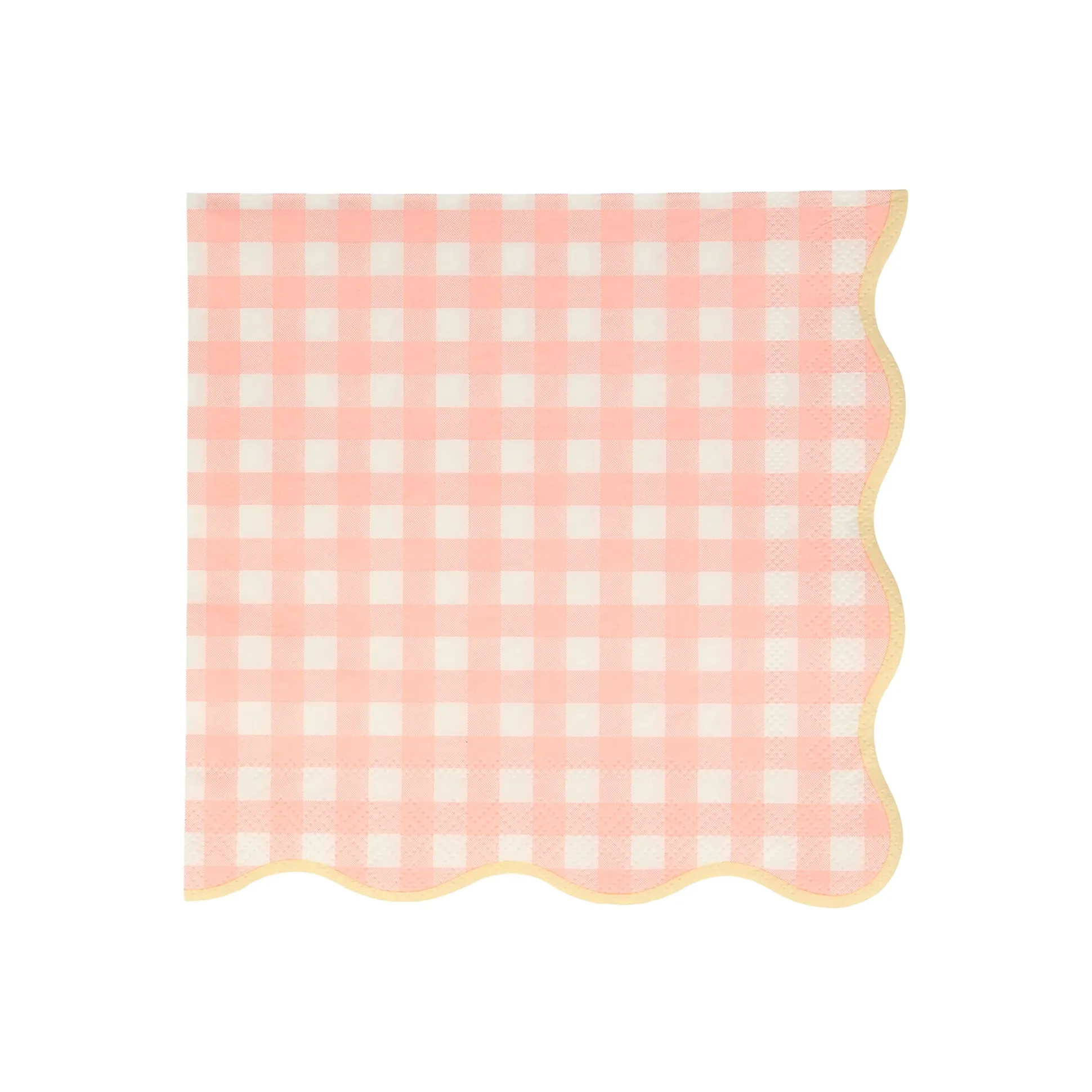 Gingham Large Napkins, Assorted Pack of 20