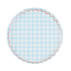 Gingham Reusable Small Plates (x 6)