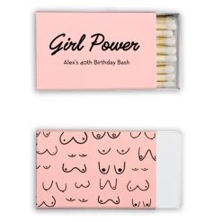 Girl Power Custom Matches, Black Foil
