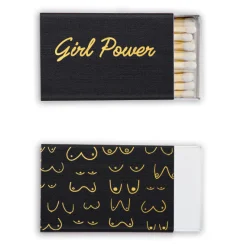Girl Power Custom Matches, Gold Foil