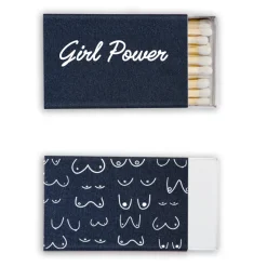 Girl Power Custom Matches, White Foil