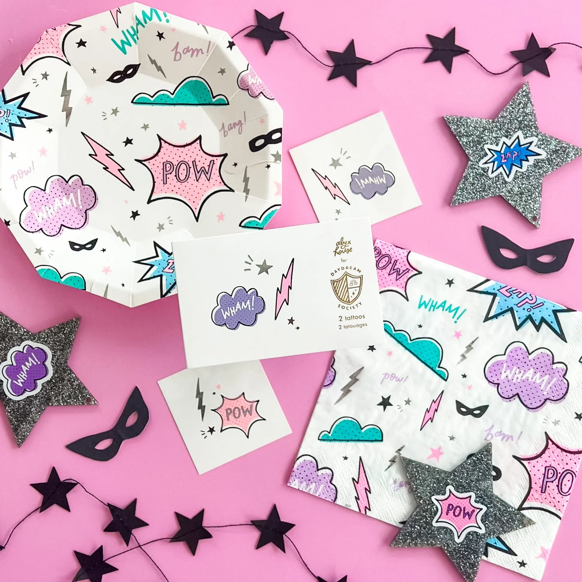 Girl Power Temporary Tattoos, Pack of 2