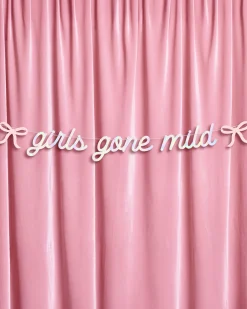 Girls Gone Mild Banner - iridescent foil banner