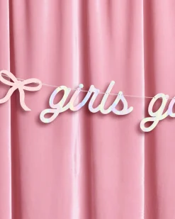 Girls Gone Mild Banner - iridescent foil banner