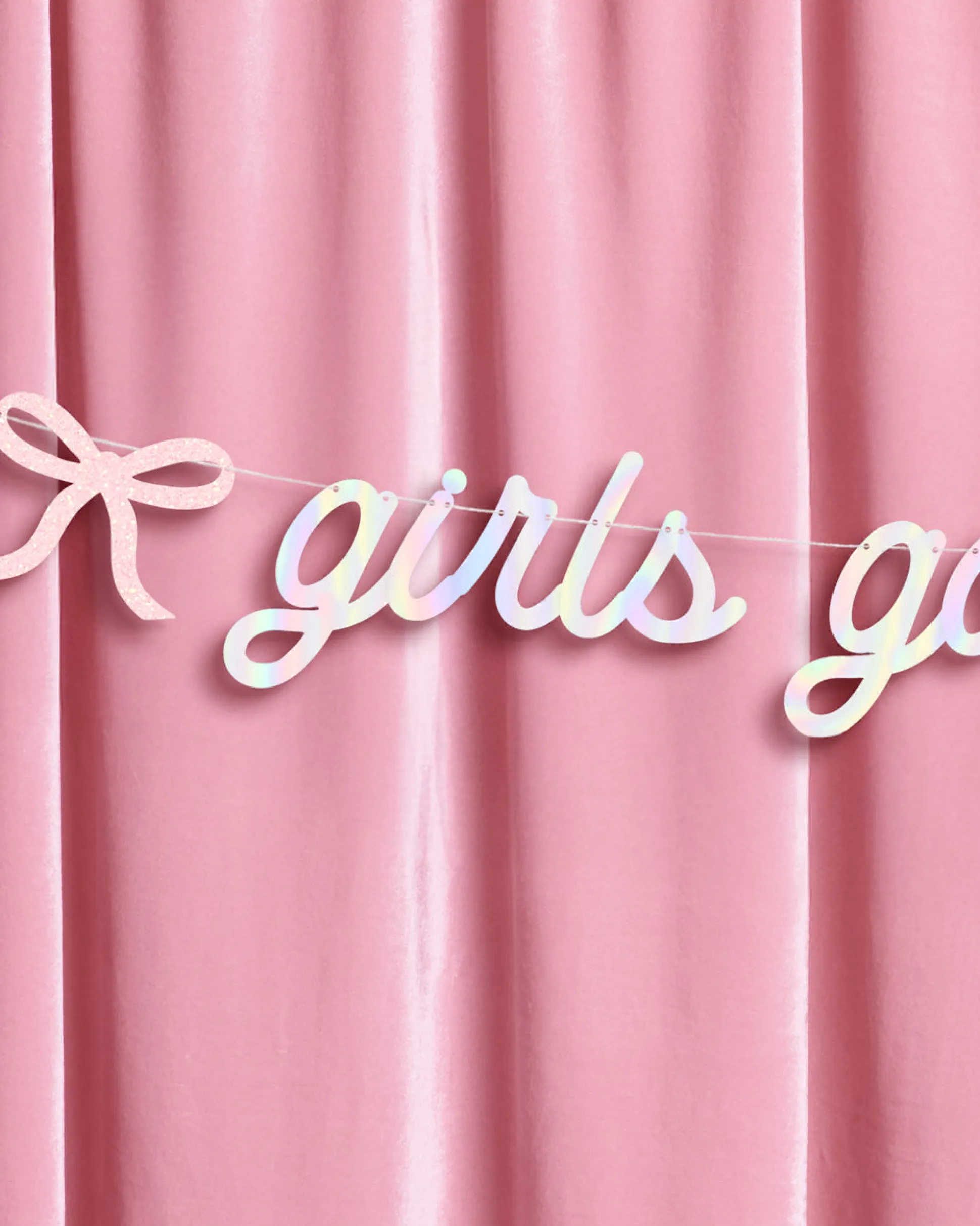 Girls Gone Mild Banner - iridescent foil banner