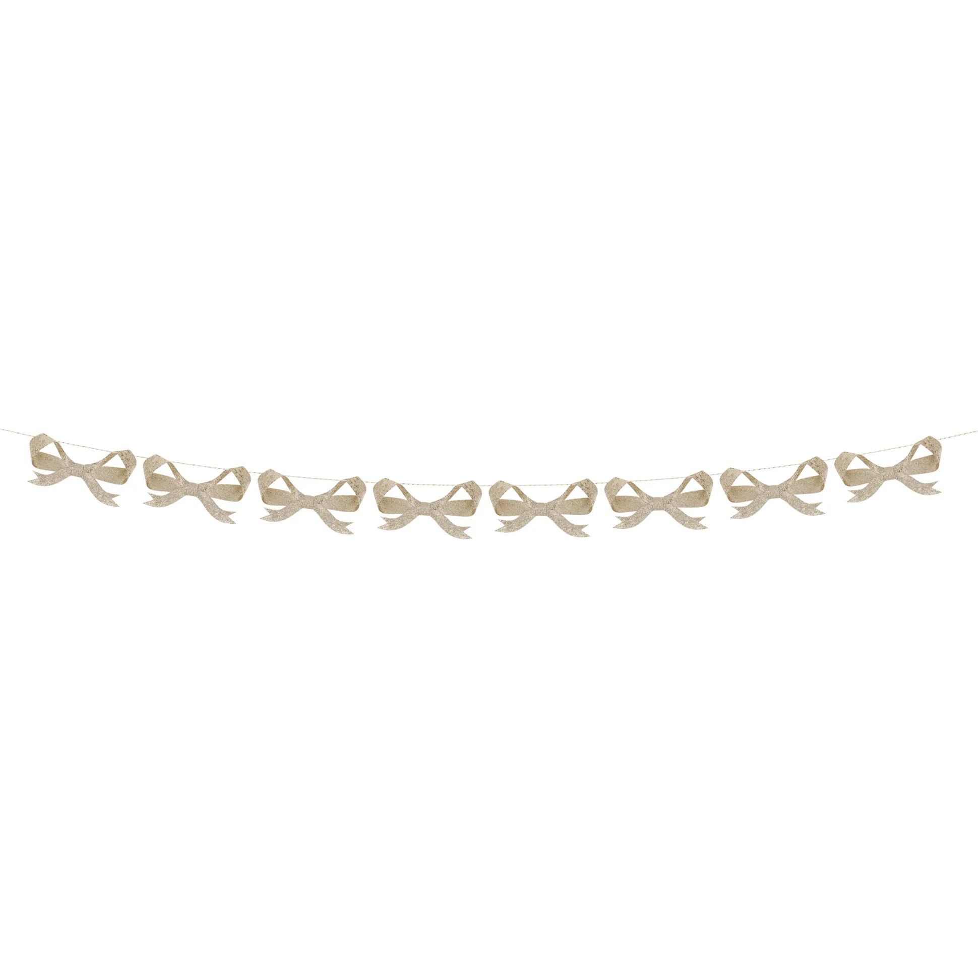 Glitter Bow Garland