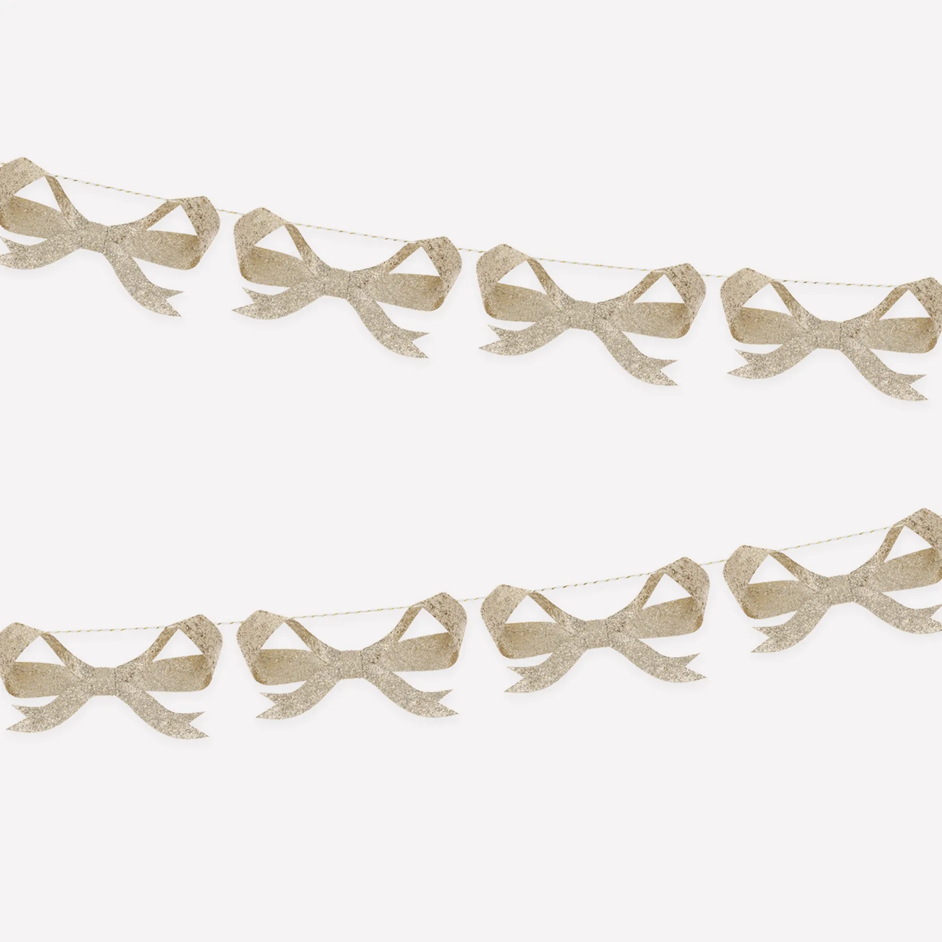 Glitter Bow Garland