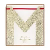 Glitter Scallop Merry Christmas Garland