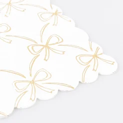 Gold Bow Small Napkins, Pack of 16