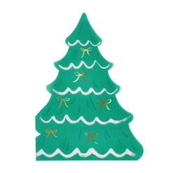 Gold Bow Tree Napkins, Pack of 16