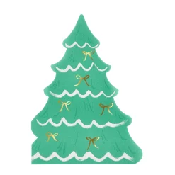 Gold Bow Tree Napkins, Pack of 16