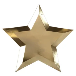 Gold Foil Star Plates