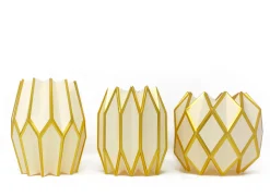 Gold Pearl Vase Wraps, Set of 3