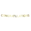 Gold Scallop Congratulations Garland