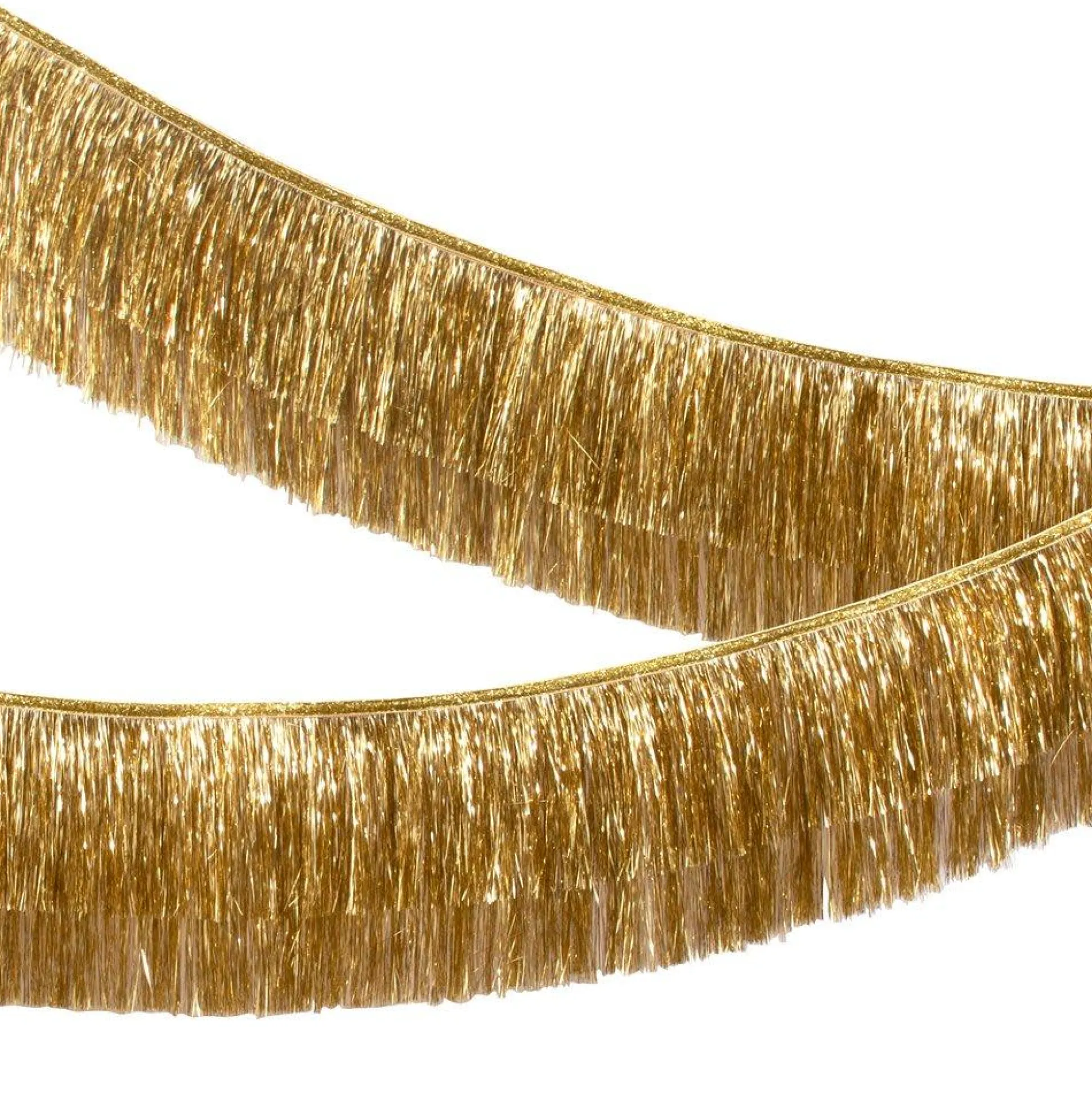 Gold Tinsel Fringe Garland