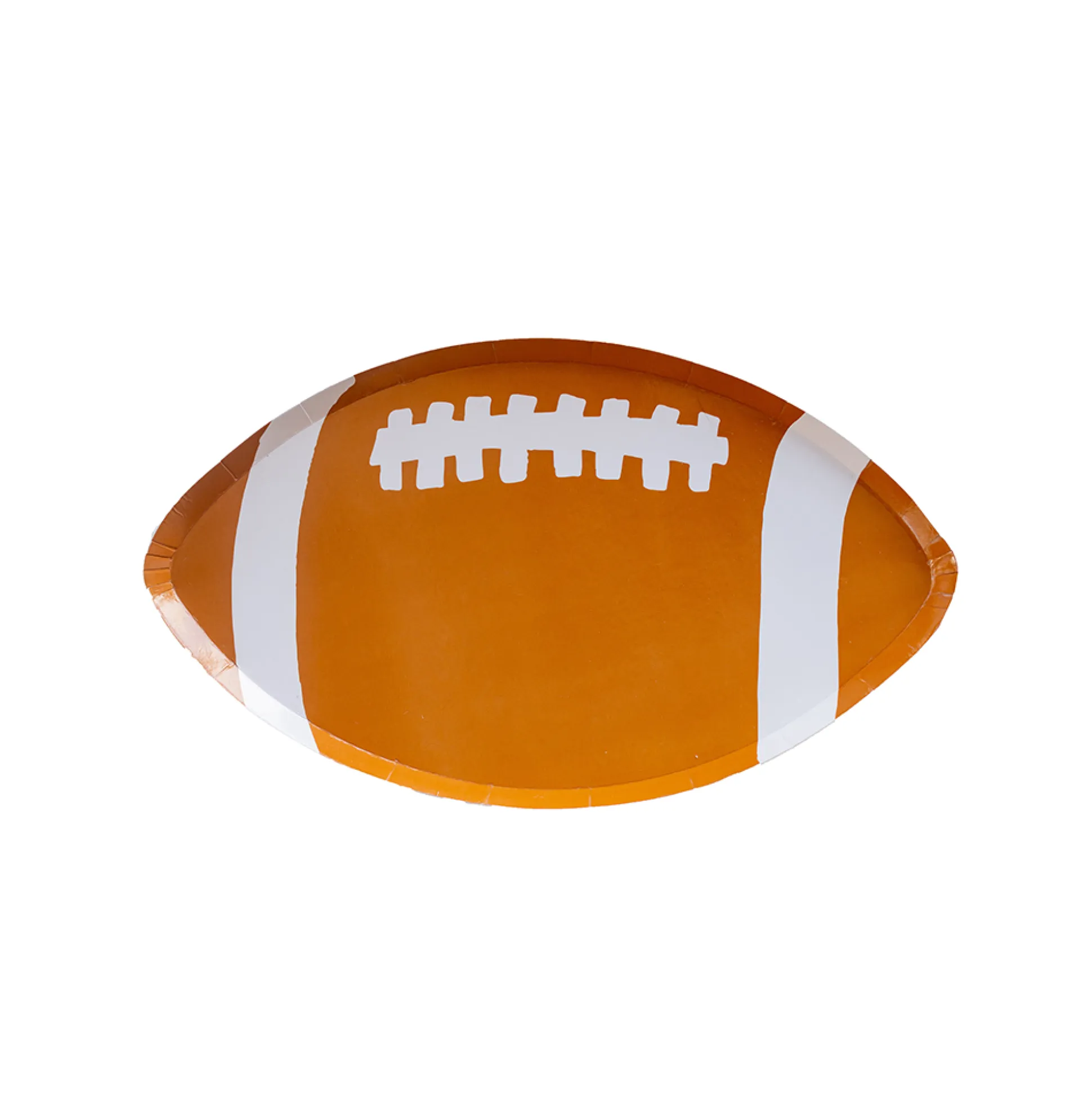 Good Sport Small Football Plates, Pack of 8