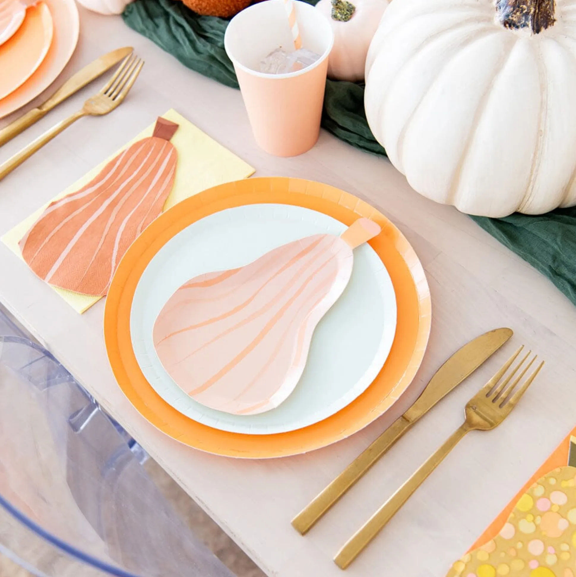 Gourd Dessert Plates, Set of 8