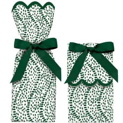 Green Dot Wine & Gift Bags, Set of 6