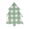 Green Gingham Tree Napkins, Set of 16