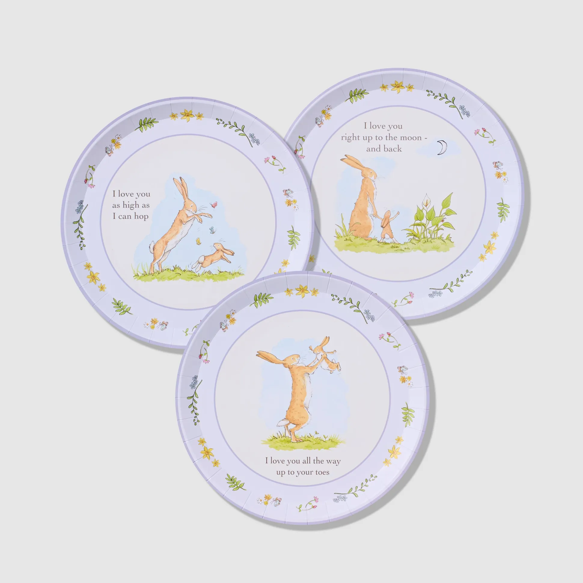 Guess How Much I Love You Blue Large Plates, Set of 10